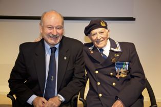 Menconi con il Presidente dell'ANMI Angelo Ragnoni