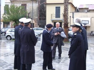 Arrivo dei partecipanti presso la Chiesa della Sacra Famiglia Piazza Menconi
